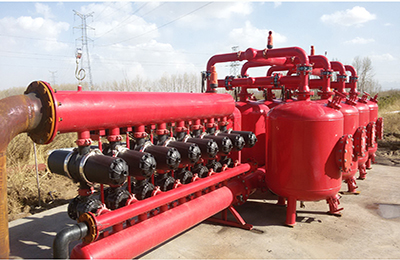 新疆伊犁砂石+疊片自動反沖洗過濾系統(tǒng)安裝現(xiàn)場