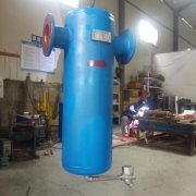 1噸的蒸汽鍋爐過濾 旋風式汽水分離器DN80氣液過濾器 配套儲氣罐除水
